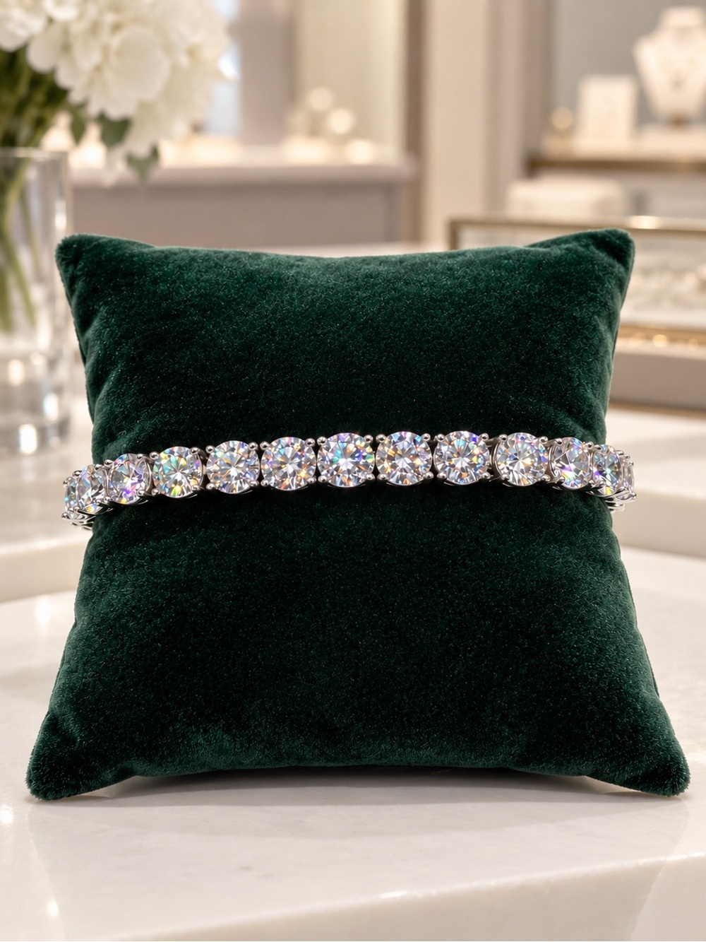 18k 28ct Tennis Bracelet